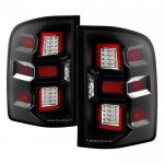 2011 Chevy Silverado 2500HD Black LED Tail Lights