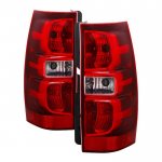 2013 Chevy Tahoe Red Clear Tail Lights