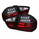 2006 BMW 3 Series Sedan Black LED Tail Lights