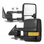 Dodge Ram 1994-2001 Tow Mirrors Smoked LED DRL Power Heated