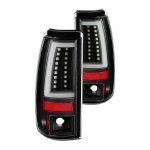 Chevy Silverado 2500HD 2003-2006 Black LED Tail Lights
