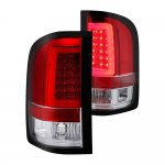 2010 Chevy Silverado Red Clear LED Tail Lights