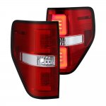 2010 Ford F150 Red Clear LED Tail Lights 2010 Ford F150 Red Clear LED Tail Lights
