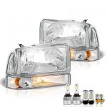 2001 Ford Excursion LED Headlight Bulbs Set Complete Kit