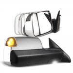 Dodge Ram 3500 2019-2022 Chrome Power Folding Towing Mirrors Smoked LED Lights Dodge Ram 3500 2019-2022 Chrome Power Folding Towing Mirrors Smoked LED Lights