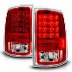 Dodge Ram 2500 2013-2018 Sport LED Tail Lights Chrome Trim