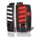 2000 Ford Expedition Black LED Tail Lights J2