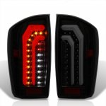 2020 Toyota Tacoma Black Smoked LED Tail Lights Sequential Signals J3