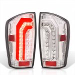 Toyota Tacoma 2016-2023 Clear LED Tail Lights Sequential Signals J3