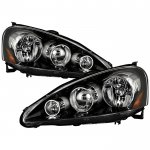 Acura RSX 2005-2006 Black Headlights