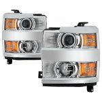 Chevy Silverado 2500HD 2015-2019 Chrome Projector Headlights Chevy Silverado 2500HD 2015-2019 Chrome Projector Headlights