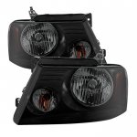 2006 Ford F150 Black Smoked Headlights