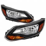 Ford Focus 2012-2014 Black Replacement Headlights