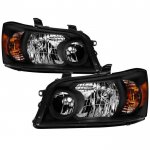 Toyota Highlander 2004-2007 Black Headlights