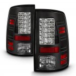 2012 Dodge Ram Black LED Tail Lights