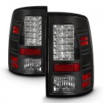 2013 Dodge Ram 3500 Black LED Tail Lights 2013 Dodge Ram 3500 Black LED Tail Lights