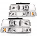 2004 Chevy Suburban Chrome Headlights Bumper Lights