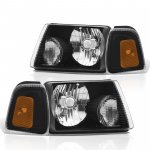 Ford Ranger 2001-2011 Black Headlights Corner Lights