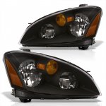 Nissan Altima 2002-2004 Headlights Black