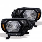 2012 Toyota Tacoma Black Euro Headlights