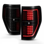 2011 Ford F150 Black Smoked LED Tail Lights