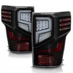 Nissan Titan 2016-2021 Black LED Tail Lights