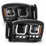 2007 Dodge Ram 2500 Black Projector Headlights LED A1