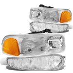 GMC Sierra Denali 2002-2007 Replacement Headlights Bumper Lights