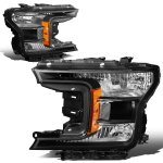 2019 Ford F150 Black Halogen Headlights