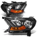 Ford Ranger XL 2019-2023 Black Headlights
