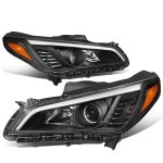 2016 Hyundai Sonata Black Projector Headlights LED DRL