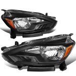 Nissan Sentra 2016-2019 Black Headlights