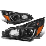 Subaru Outback 2010-2014 Black Facelifted Projector Headlights