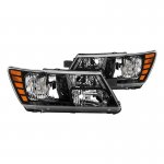 2009 Dodge Journey Black Euro Headlights