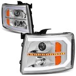 Chevy Silverado 2500HD 2007-2014 Projector Headlights LED DRL Signals N3 Chevy Silverado 2500HD 2007-2014 Projector Headlights LED DRL Signals N3