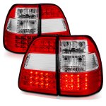 2000 Toyota Land Cruiser LED Tail Lights Red and Clear