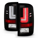 2017 GMC Sierra 1500 Black LED Tail Lights SS-Series