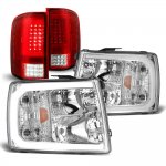 2011 Chevy Silverado DRL Headlights Full LED Tail Lights