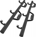 Jeep Wrangler JK 4-Door 2007-2018 Black Nerf Bars Off Road