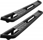2001 Ford F250 Super Duty Crew Cab Black Nerf Bars