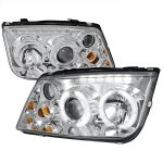 2001 VW Jetta Chrome Halo Projector Headlights 2001 VW Jetta Chrome Halo Projector Headlights