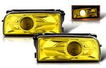 1992 BMW E36 3 Series Yellow Projector Fog Lights