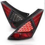 Nissan 350Z 2003-2005 LED Tail Lights Black