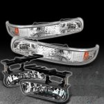 Chevy Silverado 1999-2002 Clear Bumper Lights and Fog Lights