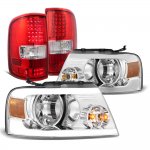 2006 Ford F150 DRL Headlights LED Tail Lights Red