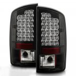 2007 Dodge Ram 2500 Black LED Tail Lights