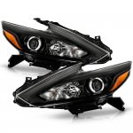 2017 Nissan Altima Black Projector Headlights 2017 Nissan Altima Black Projector Headlights