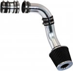 Pontiac Grand AM 1999-2005 Polished Cold Air Intake with Black Air Filter