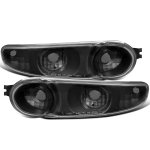 GMC Yukon Denali 2001-2006 Black Front Bumper Lights