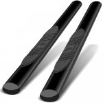 2010 Jeep Wrangler JK 2-Door Black Nerf Bars 4 inch Oval